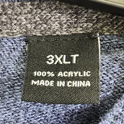 Weatherproof Men's Sweater 3XLT Blue Gray Long Sleeve - Thumbnail 8