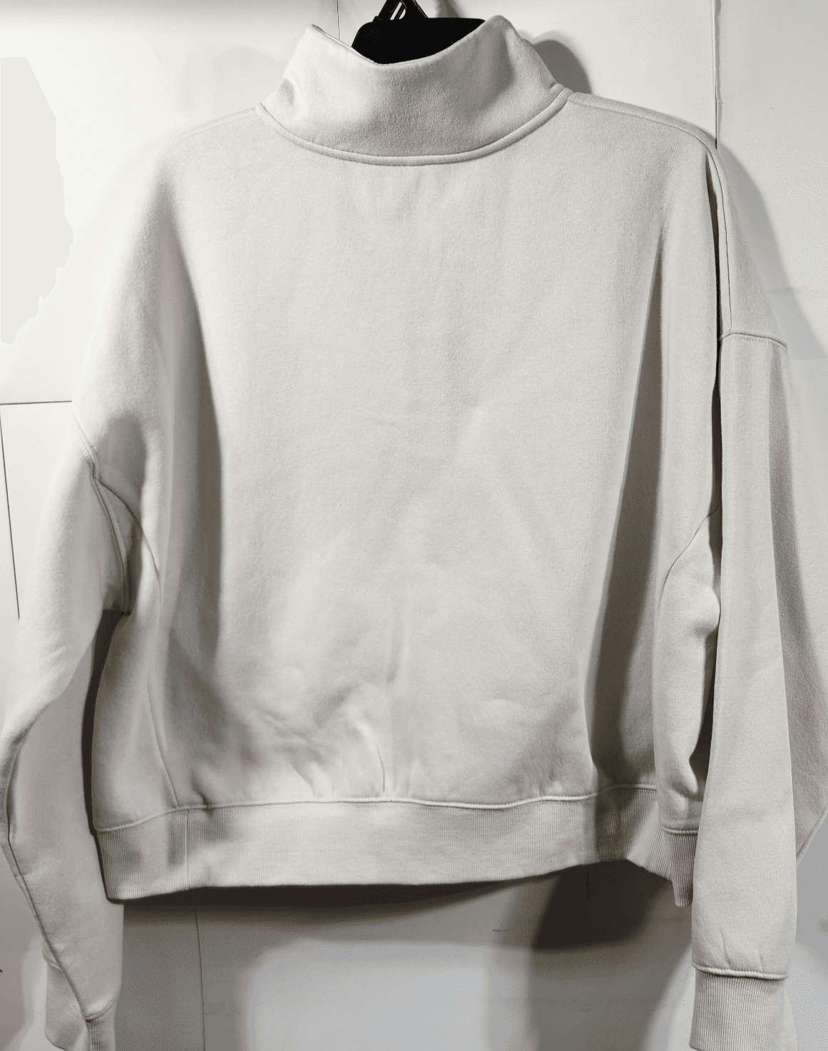 No Boundaries Women's XXL 1/2 Zip Pullover Beige Long Sleeve NEW - Thumbnail 4