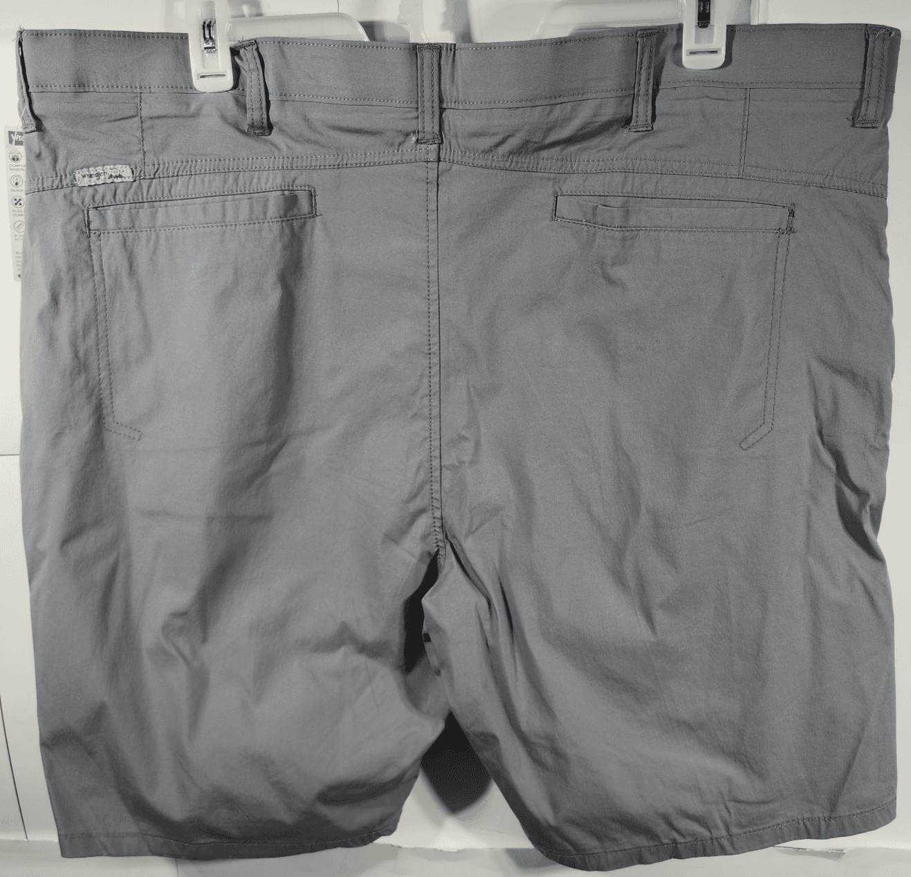 Wrangler Men's 46 Chino Shorts Quick Dry Flex Pockets Gray Outdoors NEW - Thumbnail 6