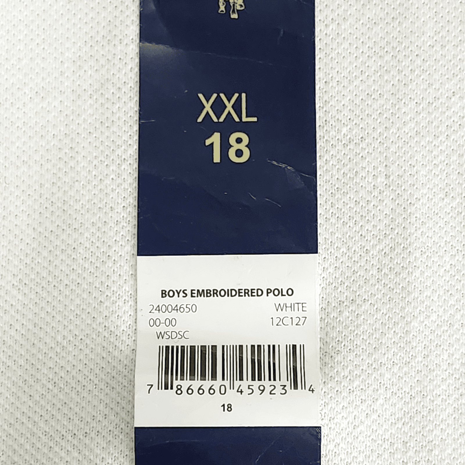 U.S. Polo Assn. Boy's Polo XXL Shirt White Short Sleeve NEW - Thumbnail 7