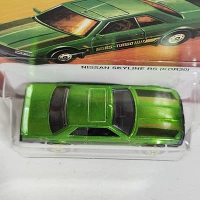 Hot Wheels The Hot Ones Nissan Skyline RS (KDR30) Green Car 1/64 Toy Vehicle NEW - Thumbnail 3