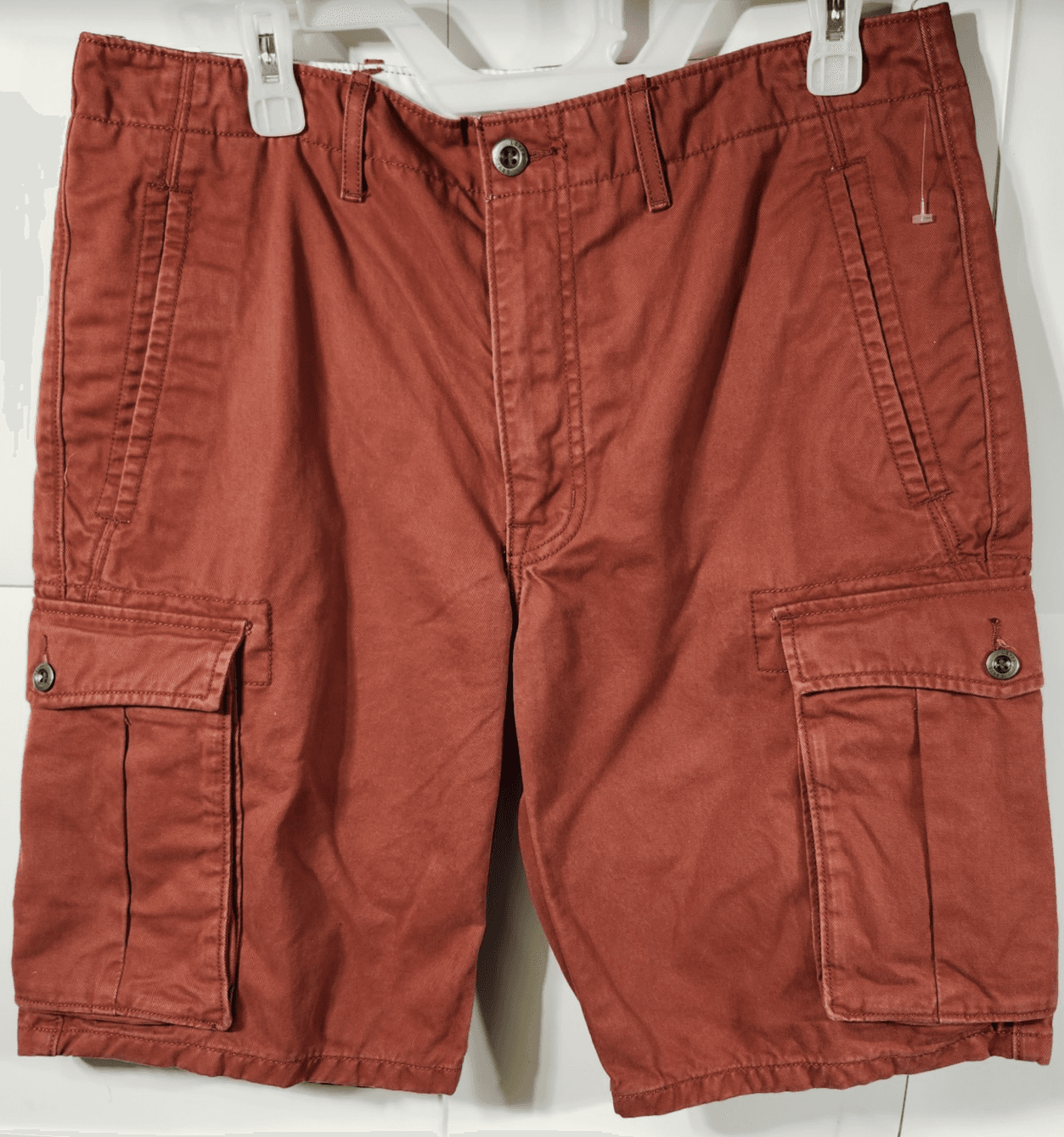 Levis Cargo Shorts Mens Size 32 Red Outdoor Classic Casual
