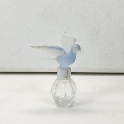 Vintage Delagar Dove Women's Perfume Blue Color Dove Empty Bottle - Thumbnail 6