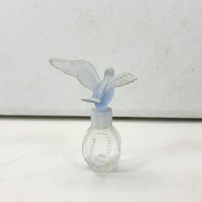 Vintage Delagar Dove Women's Perfume Blue Color Dove Empty Bottle - Thumbnail 8