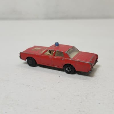 Vintage Lesney Matchbox Superfast Mercury Fire Chief Car 59/73 Toy Vehicle Loose - Thumbnail 9
