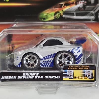 Jada Fast & Furious 25 Years Small Blocks 1/43 Brian's Nissan Skyline GT-R NEW - Thumbnail 2