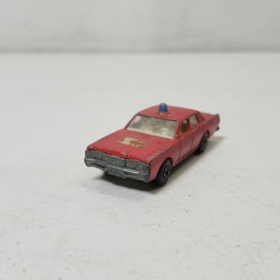 Vintage Lesney Matchbox Superfast Mercury Fire Chief Car 59/73 Toy Vehicle Loose - Thumbnail 6