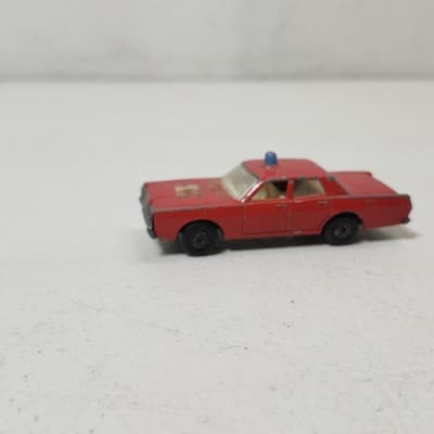 Vintage Lesney Matchbox Superfast Mercury Fire Chief Car 59/73 Toy Vehicle Loose - Thumbnail 7