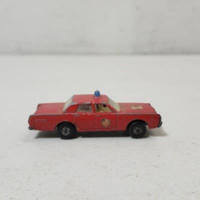 Vintage Lesney Matchbox Superfast Mercury Fire Chief Car 59/73 Toy Vehicle Loose - Thumbnail 2