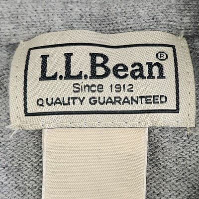 L.L. Bean Men’s 1/4 Zip Pullover Sweater Size Large Gray Cashmere Cotton - Thumbnail 7