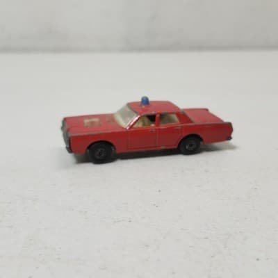 Vintage Lesney Matchbox Superfast Mercury Fire Chief Car 59/73 Toy Vehicle Loose - Thumbnail 8