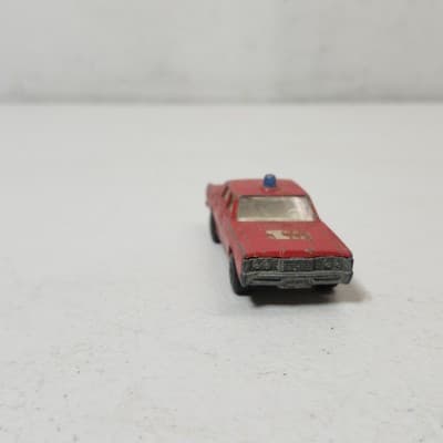 Vintage Lesney Matchbox Superfast Mercury Fire Chief Car 59/73 Toy Vehicle Loose - Thumbnail 4