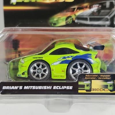 25 Years Fast & Furious Jada Small Blocks Brian's Mitsubishi Eclipse Car 1/43 - Thumbnail 2