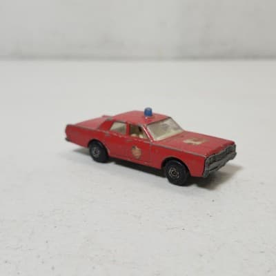 Vintage Lesney Matchbox Superfast Mercury Fire Chief Car 59/73 Toy Vehicle Loose - Thumbnail 3