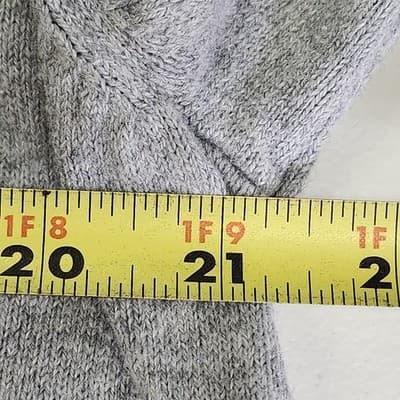 L.L. Bean Men’s 1/4 Zip Pullover Sweater Size Large Gray Cashmere Cotton - Thumbnail 2