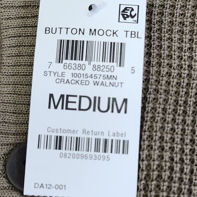 Club Room Sweater 1/4 Button Men's Size Medium Brown Pullover NEW - Thumbnail 8