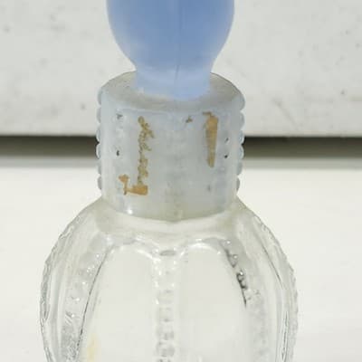 Vintage Delagar Dove Women's Perfume Blue Color Dove Empty Bottle - Thumbnail 5