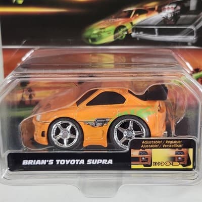 Jada Fast & Furious 25 Years Small Blocks 1/43 Brian's Toyota Supra Car Toy NEW - Thumbnail 2