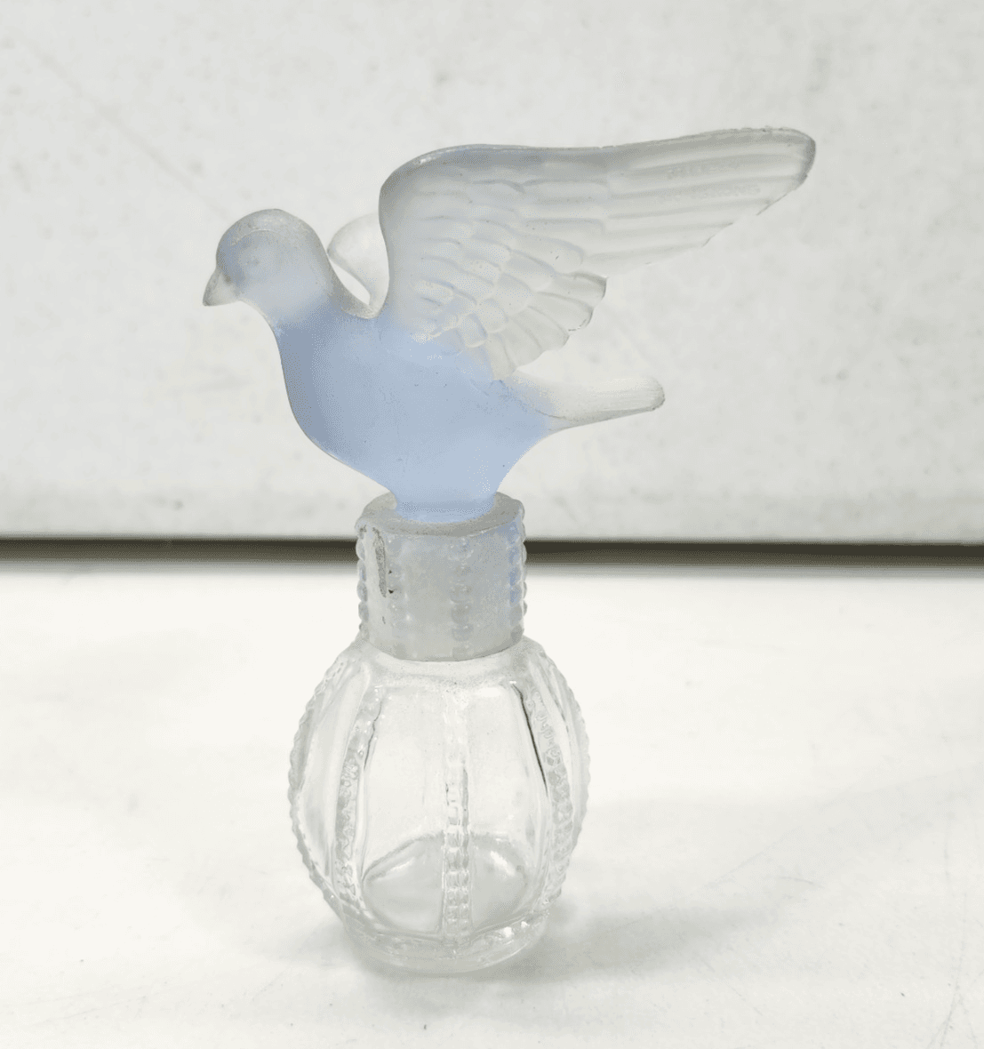 Vintage Delagar Dove Women's Perfume Blue Color Dove Empty Bottle - Thumbnail 2