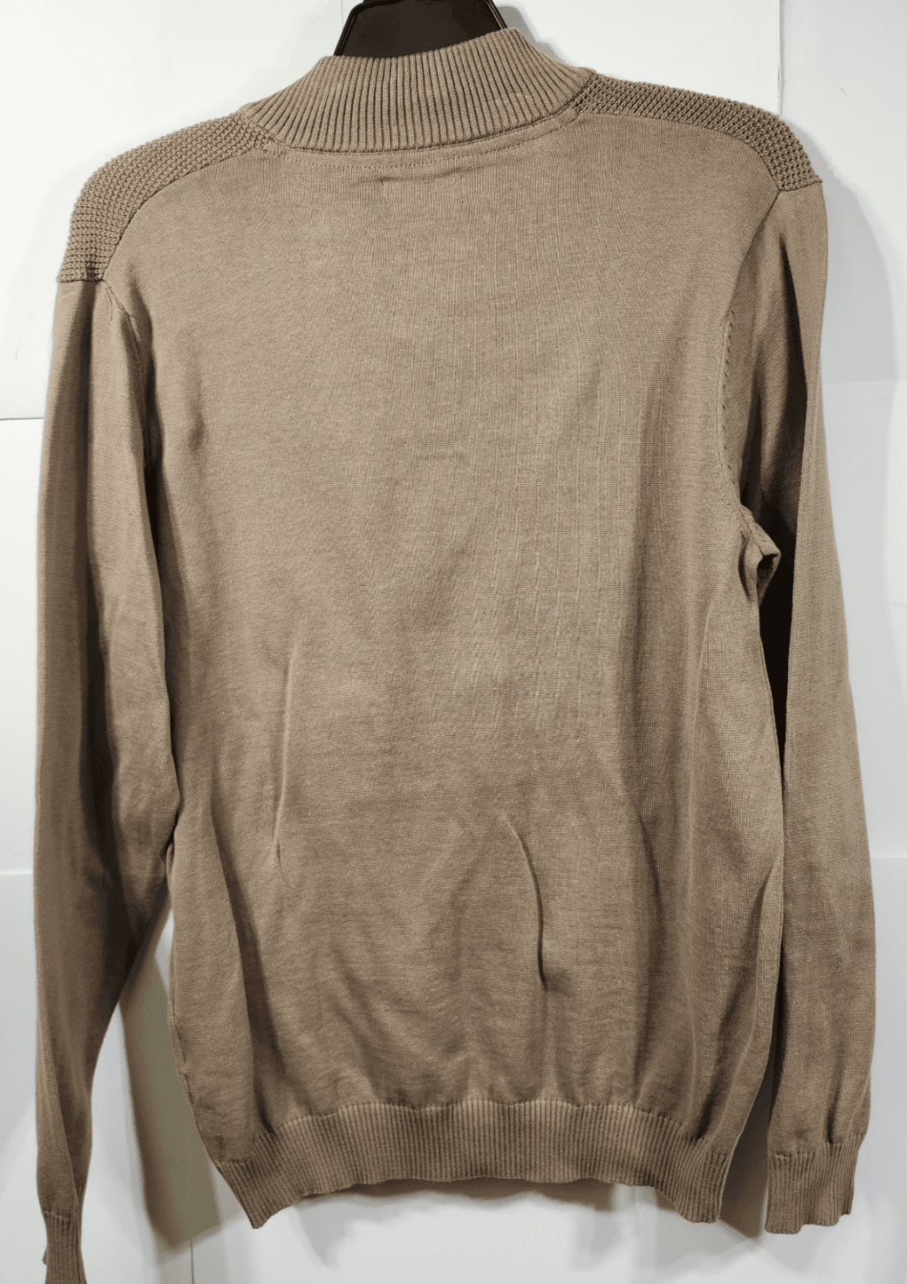 Club Room Sweater 1/4 Button Men's Size Medium Brown Pullover NEW - Thumbnail 4
