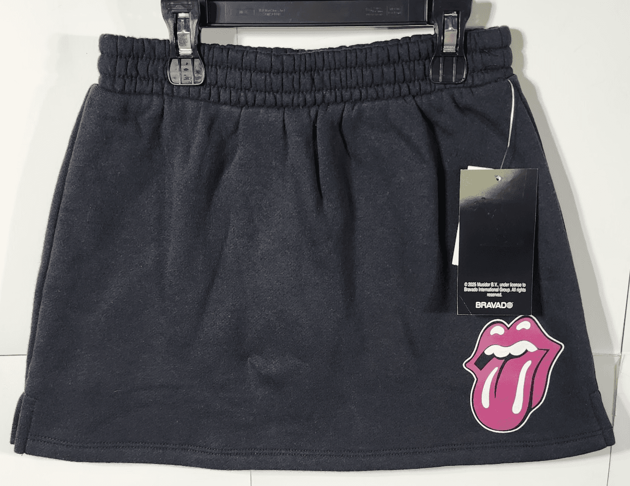 Rolling Stones Girls Skort Size Medium 7-8 Black NEW - Thumbnail 5