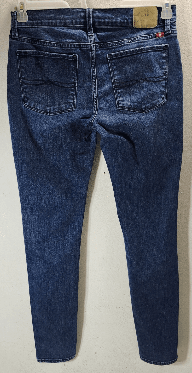 Lucky Brand Brooklyn Skinny Womens Jeans Size 2/ 26 Blue Denim Pants - Thumbnail 4