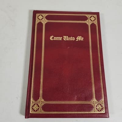 Come Unto Me Hardcover Book 1962 Christian Religious Artwork and Bible Stories - Thumbnail 6
