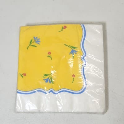 Vintage Hallmark Luncheon Floral Paper Napkins NOS - Thumbnail 4