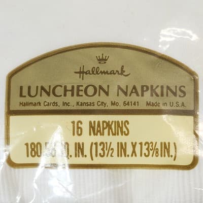 Vintage Hallmark Luncheon Floral Paper Napkins NOS - Thumbnail 3