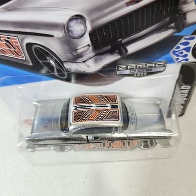 2025 Hot Wheels ’55 Chevy Zamac Car Rod Squad Walmart Exclusive 1/64 Toy NEW - Thumbnail 3