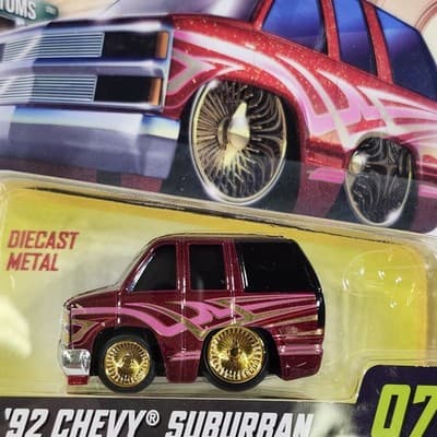 2025 Car Tuned '92 Chevy Suburban Red 1/64 Toy Vehicle Series 7 MGA NEW - Thumbnail 2