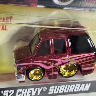 2025 Car Tuned '92 Chevy Suburban Red 1/64 Toy Vehicle Series 7 MGA NEW - Thumbnail 3