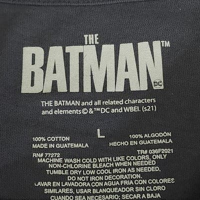 Girls Batman I Am The Shadow Tshirt Gray Size Large Short Sleeve NEW - Thumbnail 8