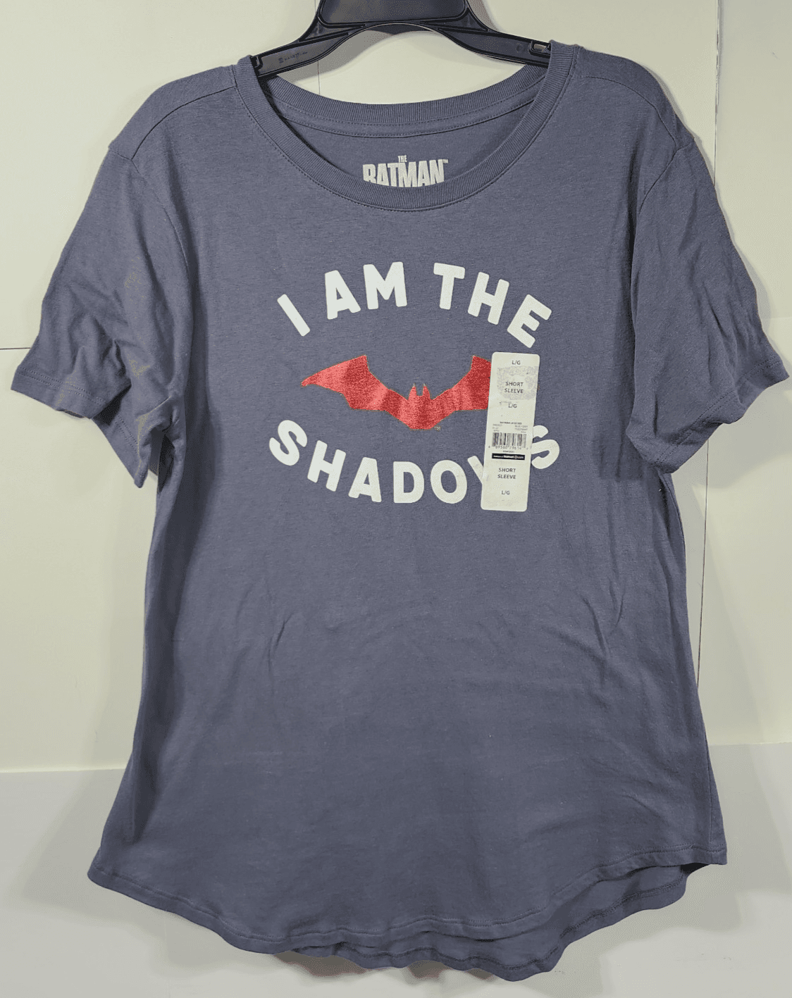 Girls Batman I Am The Shadow Tshirt Gray Size Large Short Sleeve NEW - Thumbnail 5