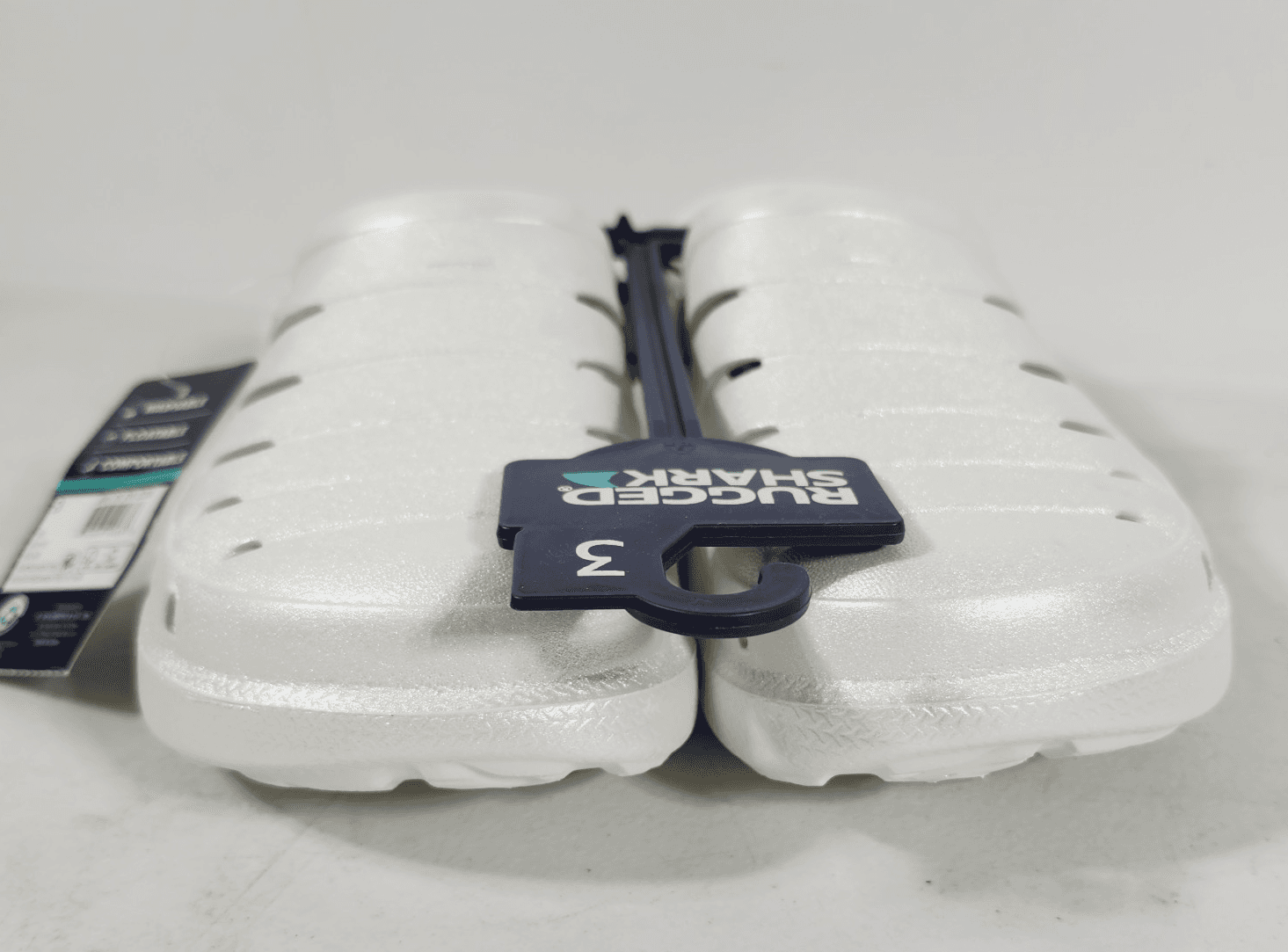 Rugged Shark Sparkle White Clogs Toddler Girls Size 3 New With Tags - Thumbnail 5