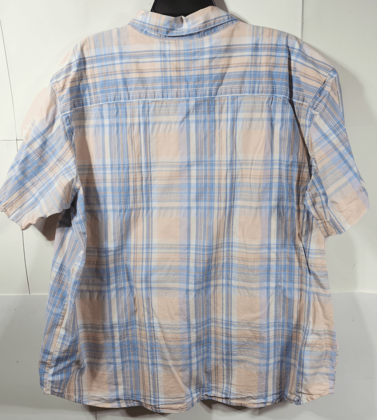 Columbia Shirt Mens XXL Short Sleeve Button Up Hiking Outdoor Orange Blue - Thumbnail 4