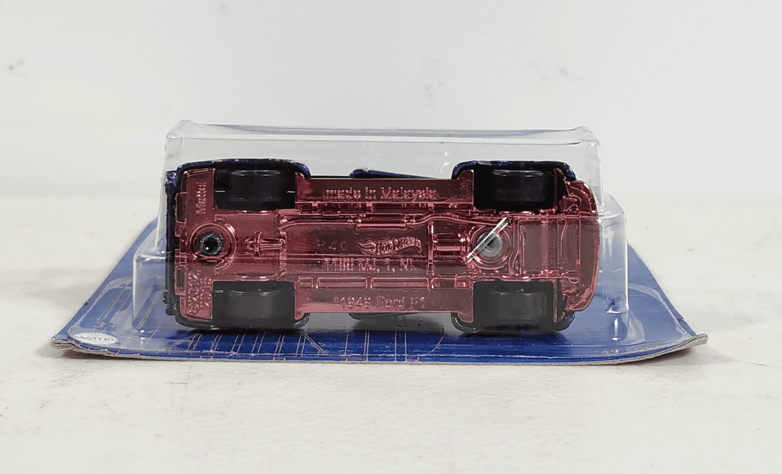 2021 Hot Wheels '49 Ford F1 Satin Blue & Pink Pickup Truck 1/64 Toy Vehicle NEW - Thumbnail 4