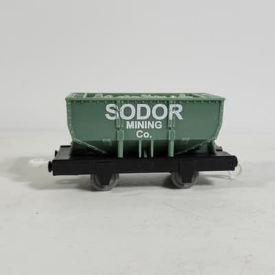 Thomas Train Trackmaster Sodor Mining Quarry Cargo Car Flip Top Gold Silver 2006 - Thumbnail 7