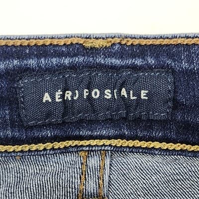 Aeropostale Jeans Mens Size 27/28 Slim Fit Blue Denim Pants - Thumbnail 7