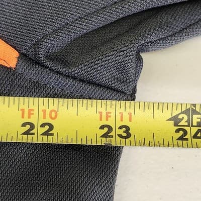 Starter Jacket Mens Size Large 42-44 Full Zip Gray Orange Long Sleeve W/Pockets - Thumbnail 2