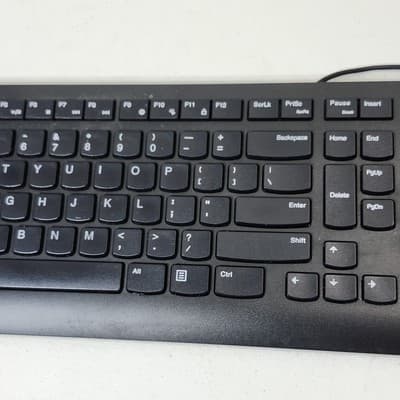 Lenovo KU-1601 Compact Slim Wired USB Black Slim Keyboard - Thumbnail 3