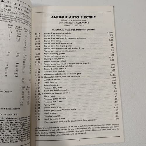 1968 Bob's Antique Auto Parts & Accessories Book Catalog - Thumbnail 7