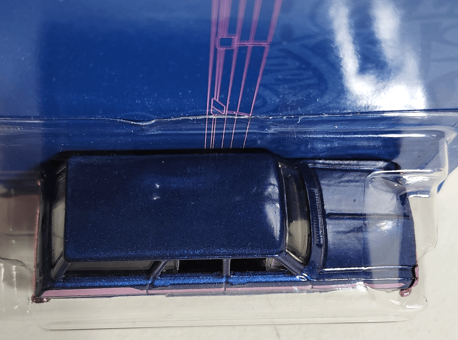 2021 Hot Wheels '64 Chevy Nova Wagon Blue & Pink Satin Car 1/64 Toy NEW - Thumbnail 3