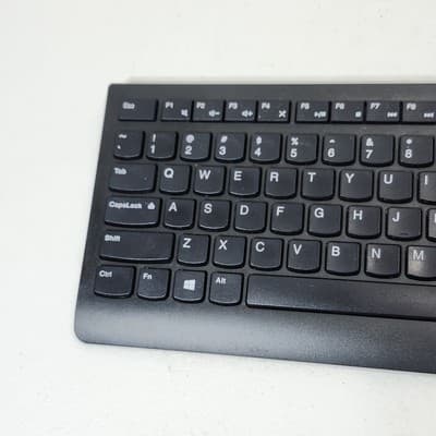 Lenovo KU-1601 Compact Slim Wired USB Black Slim Keyboard - Thumbnail 4