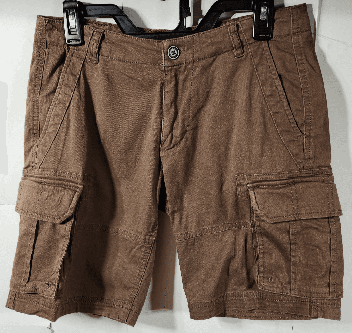 Ditch Plains Mens Cargo Shorts Size 30 Brown Casual - Thumbnail 5