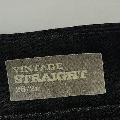 Nine West Vintage America Jeans Women's Size 2 Black Straight Denim Pants - Thumbnail 8