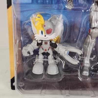 DC x Sonic The Hedgehog Cyborg And Tails Action Figures 2025 Jakks NEW - Thumbnail 2