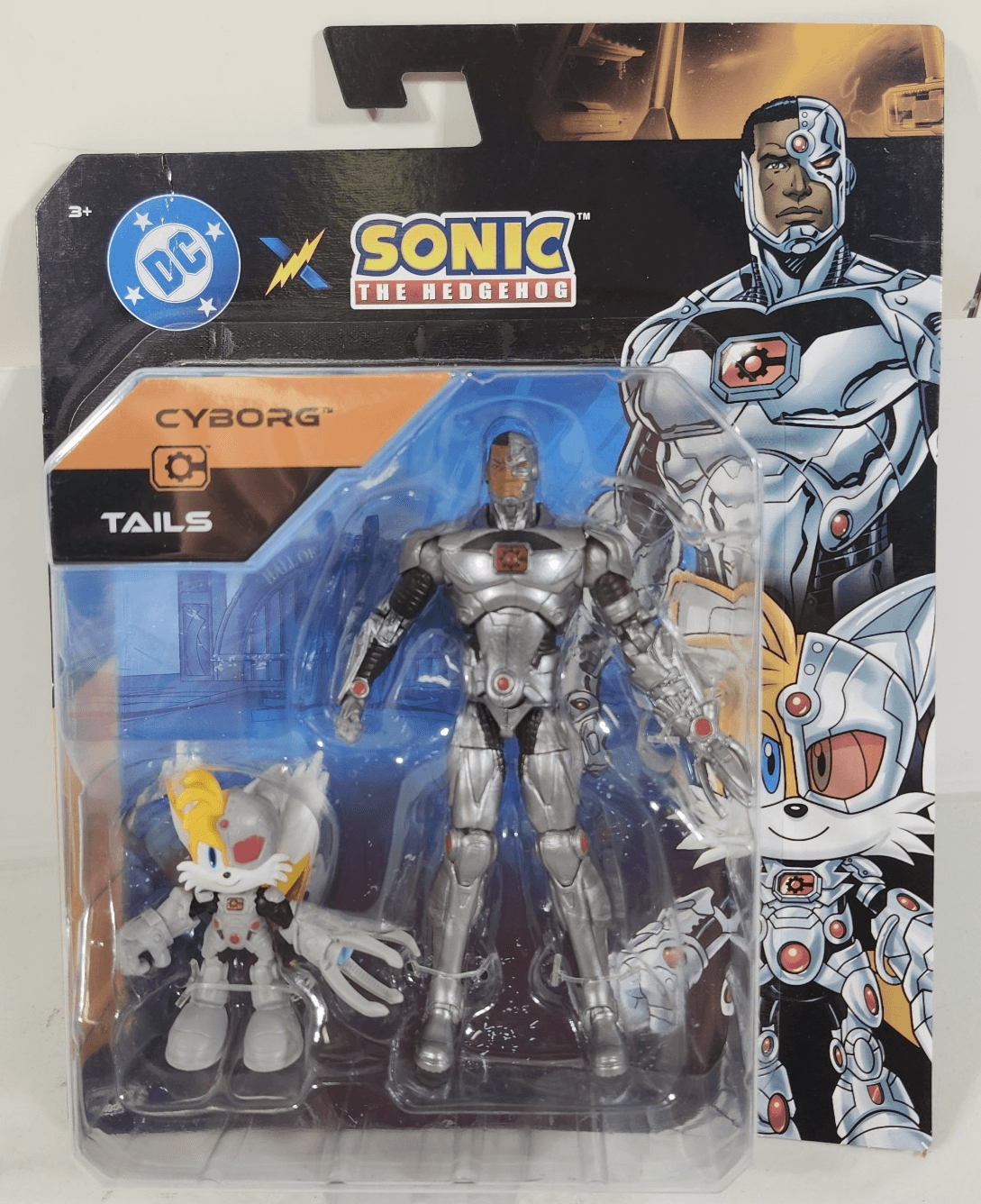 DC x Sonic The Hedgehog Cyborg And Tails Action Figures 2025 Jakks NEW