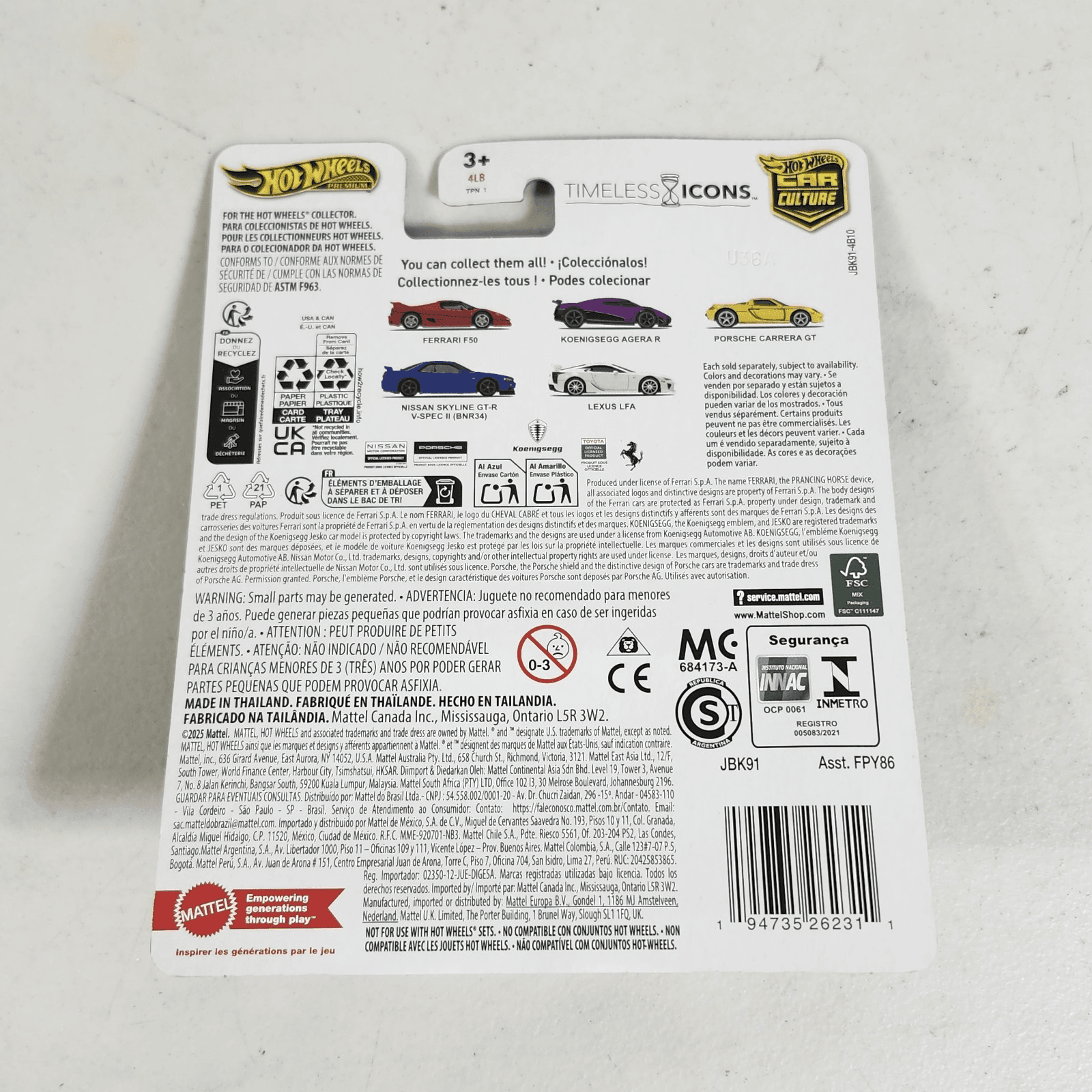 2025 Hot Wheels Timeless Icons Porsche Carrera GT #3 Car Culture Premium Toy NEW - Thumbnail 5
