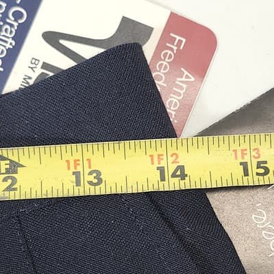 Vtg Smart Parts Dress Pants Womens Size 13 Blue Pleated High Rise Made in USA - Thumbnail 2